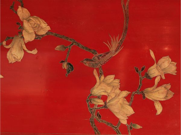 Paravento in lacca rossa  - Asta La casa moderna  - Associazione Nazionale - Case d'Asta italiane