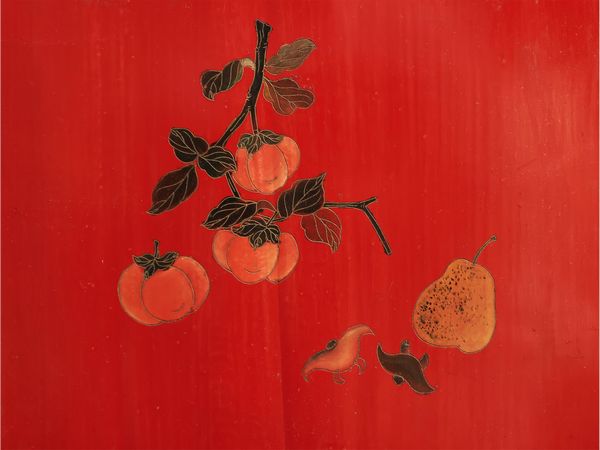 Paravento in lacca rossa  - Asta La casa moderna  - Associazione Nazionale - Case d'Asta italiane