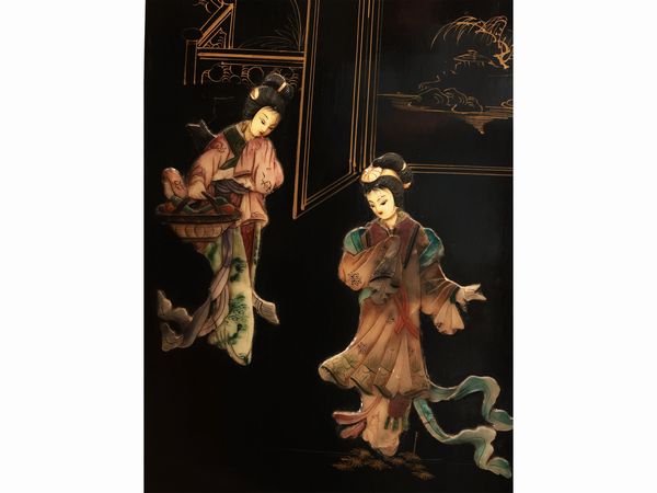 Paravento in lacca  - Asta La casa moderna  - Associazione Nazionale - Case d'Asta italiane