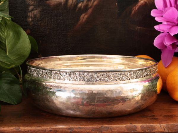 Cestino centrotavola in argento, Brandimarte  - Asta La casa moderna  - Associazione Nazionale - Case d'Asta italiane