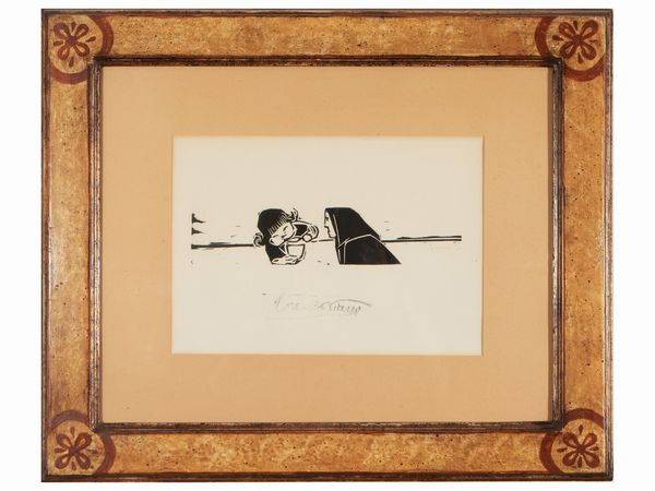 Lorenzo Viani : La nonna  - Asta La casa moderna  - Associazione Nazionale - Case d'Asta italiane