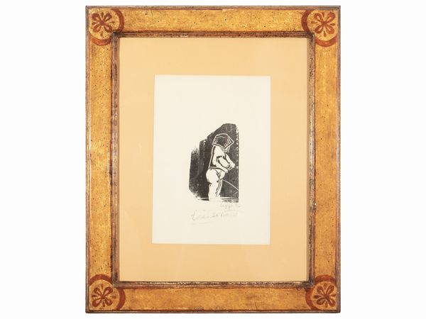 Lorenzo Viani : La pip  - Asta La casa moderna  - Associazione Nazionale - Case d'Asta italiane