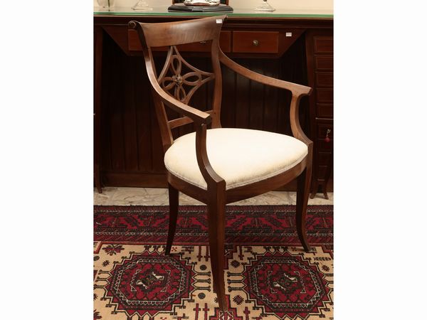 Divanetto a panca in noce  - Asta La casa moderna  - Associazione Nazionale - Case d'Asta italiane