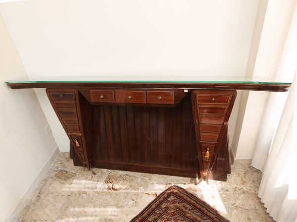 Console impiallacciata in mogano  - Asta La casa moderna  - Associazione Nazionale - Case d'Asta italiane