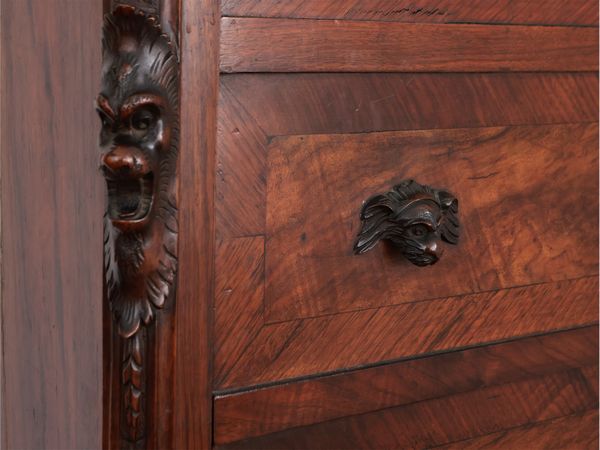 Secretaire impiallacciato in radica di noce e noce  - Asta La casa moderna  - Associazione Nazionale - Case d'Asta italiane