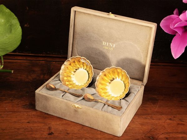 Coppia di saliere in argento, Dini Firenze  - Asta La casa moderna  - Associazione Nazionale - Case d'Asta italiane