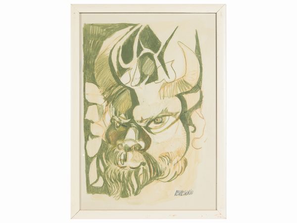 Giuseppe De Gregorio : Fauno  - Asta La casa moderna  - Associazione Nazionale - Case d'Asta italiane