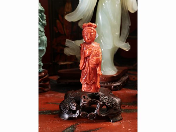 Miscellanea di piccoli gruppi orientali in pietre dure  - Asta La casa moderna  - Associazione Nazionale - Case d'Asta italiane