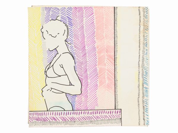 Gianni Dorigo : Lotto di 8 Disegni di Gianni Dorigo: Senza titolo  - Asta La casa moderna  - Associazione Nazionale - Case d'Asta italiane