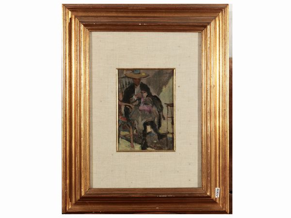 Ludovico Tommasi : La Sig,ra Vannini  - Asta La casa moderna  - Associazione Nazionale - Case d'Asta italiane