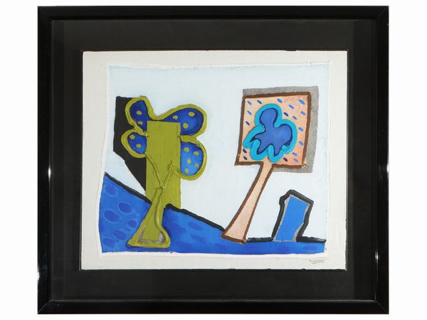 PAOLO VALLE : Mediterraneo diurno 1995  - Asta La casa moderna  - Associazione Nazionale - Case d'Asta italiane