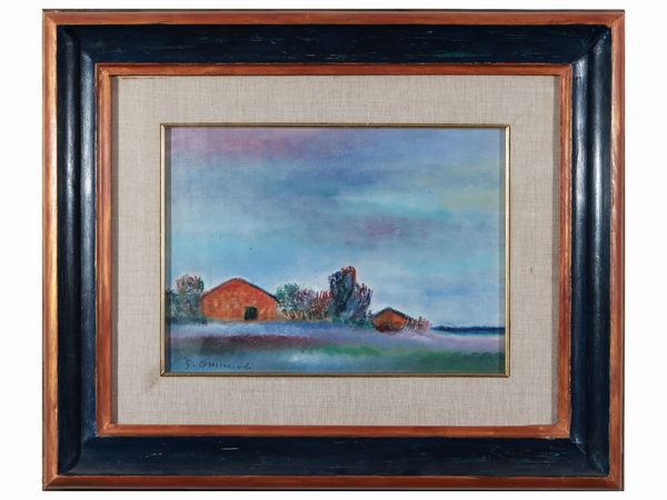Giovanni Omiccioli : Paesaggio  - Asta La casa moderna  - Associazione Nazionale - Case d'Asta italiane