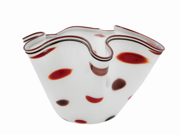 Vaso a fazzoletto di Fulvio Bianconi  - Asta La casa moderna  - Associazione Nazionale - Case d'Asta italiane