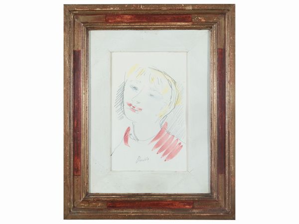 Gastone Breddo : Ritratto  - Asta La casa moderna  - Associazione Nazionale - Case d'Asta italiane