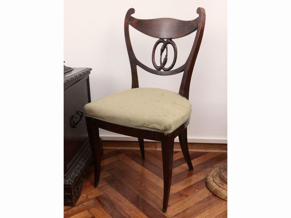 Coppia di sedie in mogano  - Asta La casa moderna  - Associazione Nazionale - Case d'Asta italiane