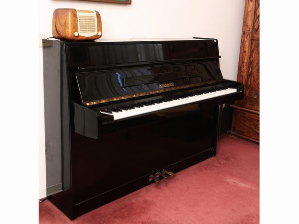 Pianoforte verticale in legno ebanizzato, Rosenbach  - Asta La casa moderna  - Associazione Nazionale - Case d'Asta italiane