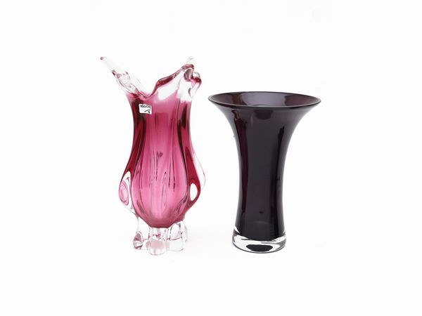 Assortimento di vasi in vetro  - Asta La casa moderna  - Associazione Nazionale - Case d'Asta italiane