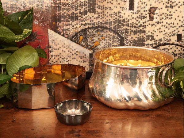 Accessori per la casa in metallo argentato  - Asta La casa moderna  - Associazione Nazionale - Case d'Asta italiane