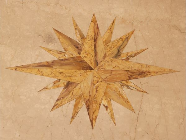 Tavolino da caff in travertino  - Asta La casa moderna  - Associazione Nazionale - Case d'Asta italiane