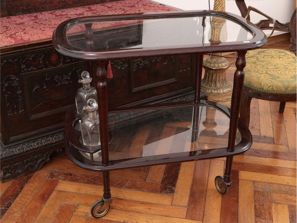 Carrello di servizio in satinwood  - Asta La casa moderna  - Associazione Nazionale - Case d'Asta italiane