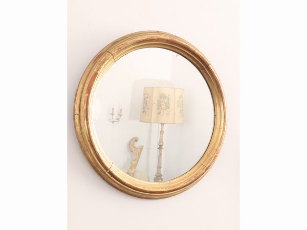 Piccola specchiera con cornice in legno dorato  - Asta La casa moderna  - Associazione Nazionale - Case d'Asta italiane