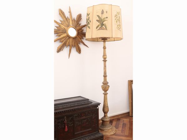 Torciera in legno intagliato e dorato  - Asta La casa moderna  - Associazione Nazionale - Case d'Asta italiane