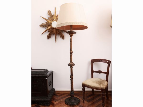 Torciera in legno intagliato e dorato  - Asta La casa moderna  - Associazione Nazionale - Case d'Asta italiane