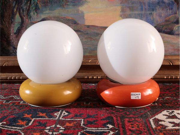 Due piccole lampade da tavolo Temptation, Targetti  - Asta La casa moderna  - Associazione Nazionale - Case d'Asta italiane