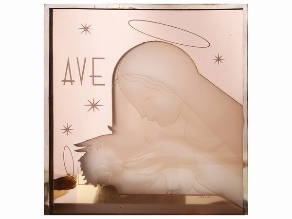 Placca luminosa, Luigi Brusotti per Fontana Arte  - Asta La casa moderna  - Associazione Nazionale - Case d'Asta italiane