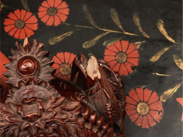 Coppia di maschere in mogano, Cina  - Asta La casa moderna  - Associazione Nazionale - Case d'Asta italiane