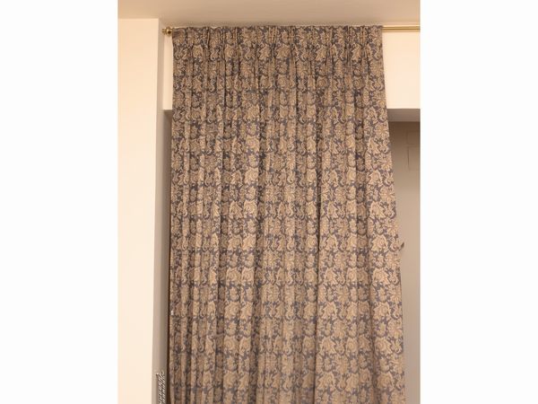 Coppia di tende in damasco  - Asta La casa moderna  - Associazione Nazionale - Case d'Asta italiane