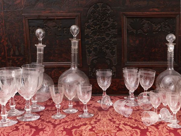 Servizio di bicchieri in cristallo  - Asta La casa moderna  - Associazione Nazionale - Case d'Asta italiane