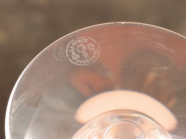 Serie di sei calici arlecchino in cristallo, Baccarat  - Asta La casa moderna  - Associazione Nazionale - Case d'Asta italiane