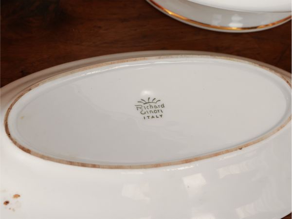 Servizio di piatti in porcellana, Richard Ginori  - Asta La casa moderna  - Associazione Nazionale - Case d'Asta italiane