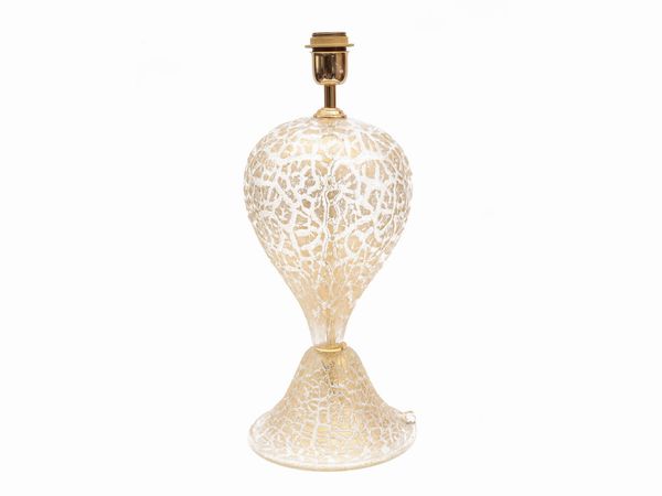 Base per lampada in vetro trasparente  - Asta La casa moderna  - Associazione Nazionale - Case d'Asta italiane