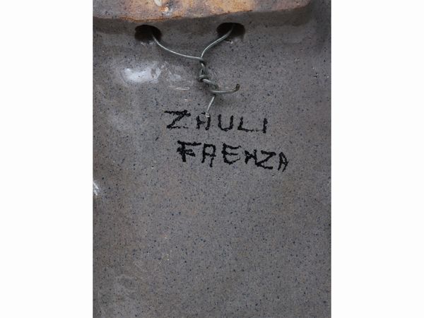 Carlo Zauli : Placca ad altorilievo in terracotta smaltata  - Asta La casa moderna  - Associazione Nazionale - Case d'Asta italiane