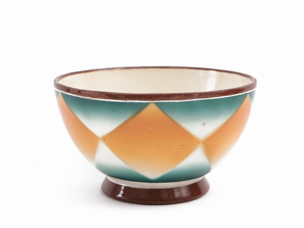 Tazza in terracotta smaltata, Galvani Pordenone  - Asta La casa moderna  - Associazione Nazionale - Case d'Asta italiane