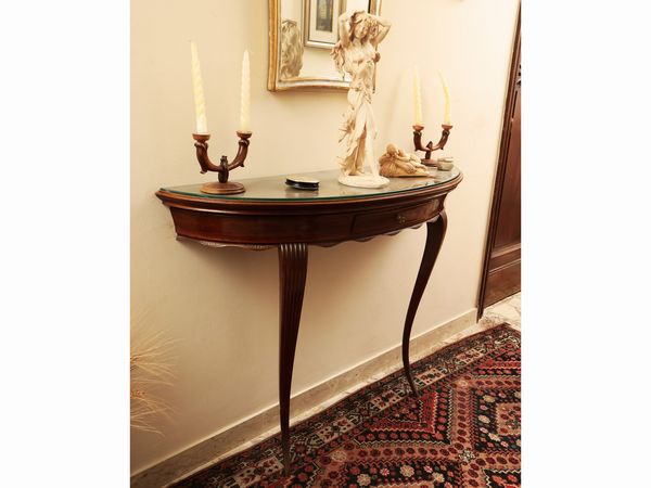 Console in mogano  - Asta La casa moderna  - Associazione Nazionale - Case d'Asta italiane