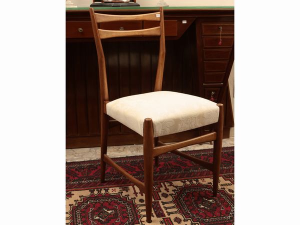 Coppia di sedie in noce  - Asta La casa moderna  - Associazione Nazionale - Case d'Asta italiane