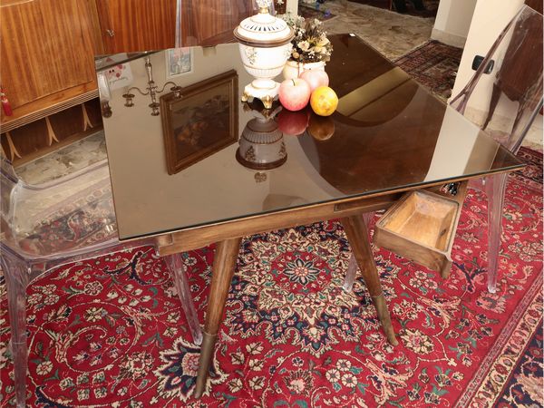 Tavolino da gioco in legno tenero  - Asta La casa moderna  - Associazione Nazionale - Case d'Asta italiane