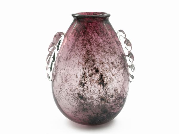 Vaso Crepuscolo rosato Ercole Barovier e Ferro Toso (attribuito)  - Asta La casa moderna  - Associazione Nazionale - Case d'Asta italiane