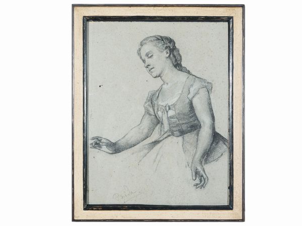 Alexandre Bida : Fanciulla  - Asta La casa moderna  - Associazione Nazionale - Case d'Asta italiane