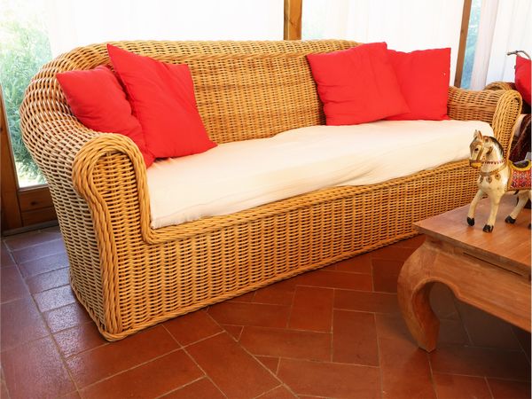 Divano da giardino in vimini  - Asta La casa moderna  - Associazione Nazionale - Case d'Asta italiane