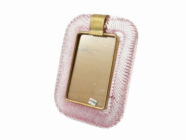 Portaritratti in cristallo ritorto  - Asta La casa moderna  - Associazione Nazionale - Case d'Asta italiane