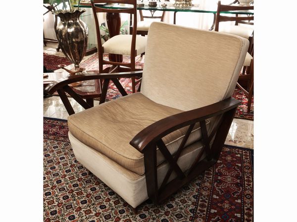 Coppia di poltrone in noce  - Asta La casa moderna  - Associazione Nazionale - Case d'Asta italiane