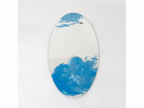 Specchio serigrafato modello Ryan, di Sergio Borrini per Rimadesio  - Asta La casa moderna  - Associazione Nazionale - Case d'Asta italiane