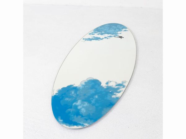 Specchio serigrafato modello Ryan, di Sergio Borrini per Rimadesio  - Asta La casa moderna  - Associazione Nazionale - Case d'Asta italiane