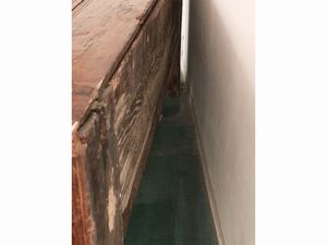 Cassapanca rustica in legno tenero  - Asta La casa moderna  - Associazione Nazionale - Case d'Asta italiane