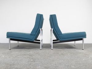 Coppia di poltrone,  di Florence Knoll modello Parallel Bar  - Asta La casa moderna  - Associazione Nazionale - Case d'Asta italiane