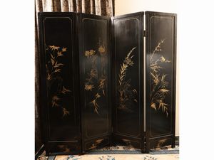 Paravento in lacca  - Asta La casa moderna  - Associazione Nazionale - Case d'Asta italiane